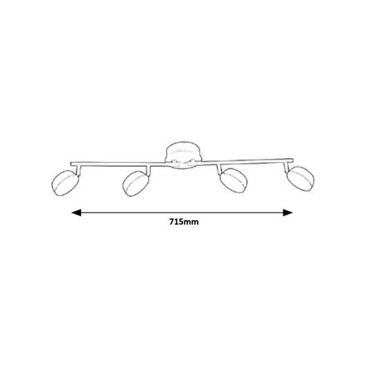 Rábalux Hedwig Beltéri lámpa változtatható LED 4x 4 - RAB5625