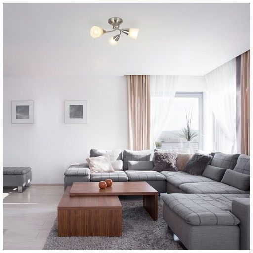 Rábalux Connor Mennyezeti lámpa E14 3x MAX 40W IP20 szatin króm RAB5690
