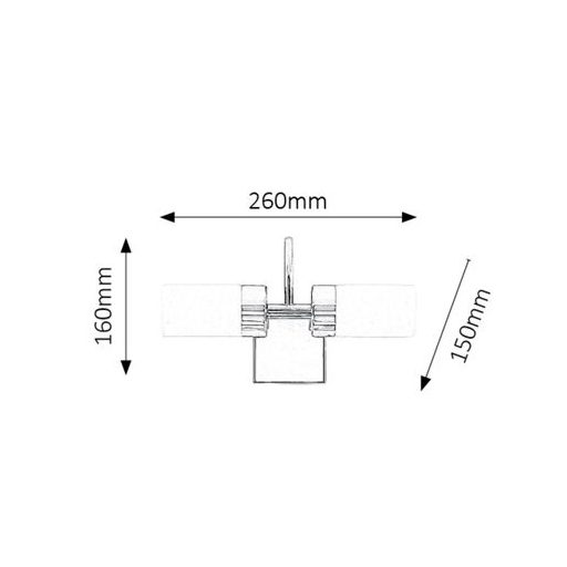 Rábalux Betty Fürdőszobai lámpa LED 2x 4W 4000K IP44 króm RAB5714