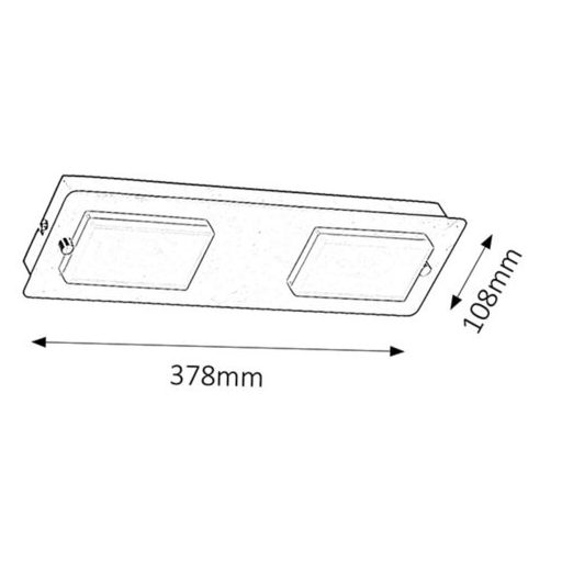 Rábalux Ruben Fürdőszobai lámpa LED 2x 4,5W 4000K IP44 króm RAB5723