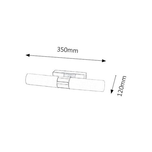Rábalux Jim Fürdőszobai lámpa LED 2x 5W 4000K IP44 króm RAB5750