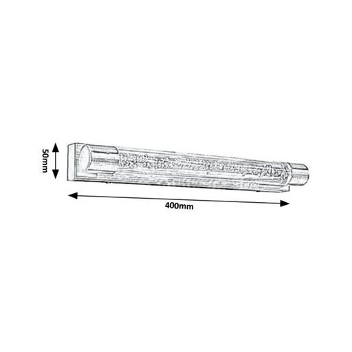 Rábalux Abbey Fürdőszobai lámpa LED 2X5W 4000K IP44 antik bronz RAB5786