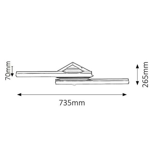 Rábalux Antonia Fürdőszobai lámpa LED 2x 12W 4000K IP44 króm RAB5895