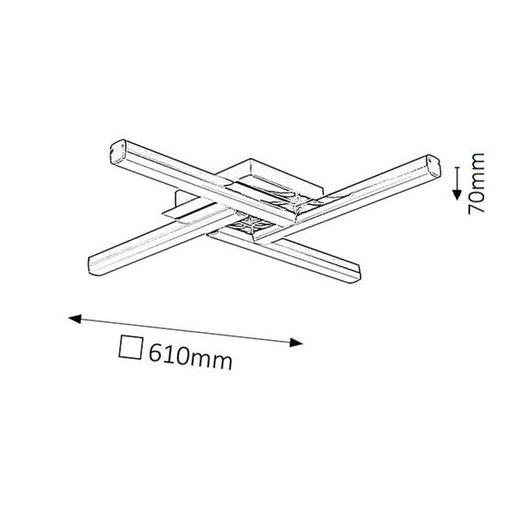 Rábalux Antonia Fürdőszobai lámpa LED 4x 6 W 4000K IP44 króm RAB5896