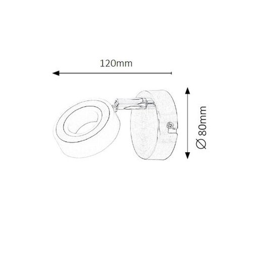 Rábalux Zora Spotlámpa LED 4,5W 4000K IP20 króm RAB5939
