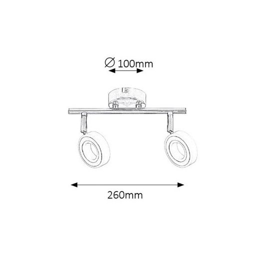 Rábalux Zora Beltéri lámpa természetes fehér LED 2x 4,5 - RAB5940