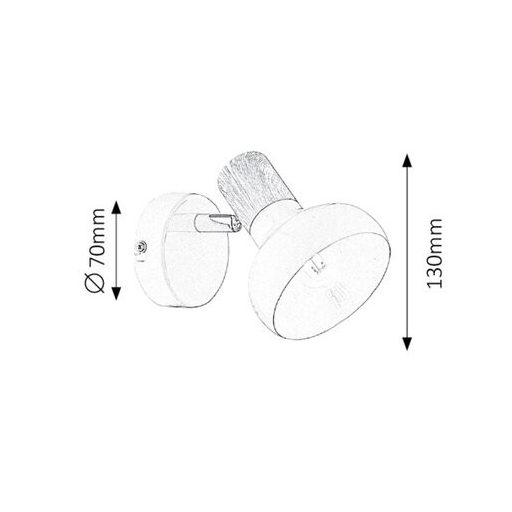 Rábalux Holly Spotlámpa E14 1x MAX 40W IP20 fehér RAB5943