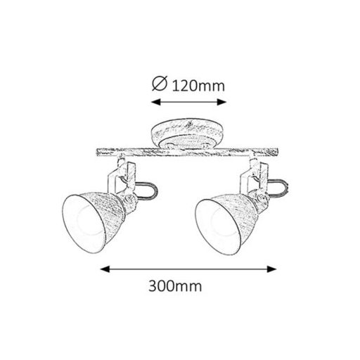 Rábalux Vivienne Beltéri lámpa  E14 2x MAX 40 - RAB5963