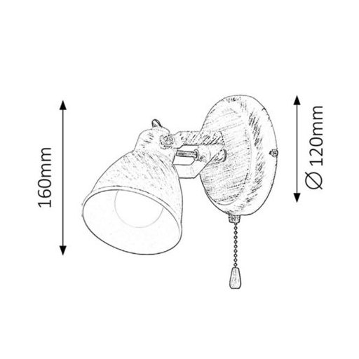 Rábalux Vivienne Beltéri lámpa  E14 1x MAX 15 - RAB5966