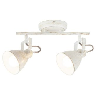   Rábalux Vivienne Spotlámpa E14 2x MAX 40W IP20 antik fehér RAB5967