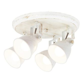   Rábalux Vivienne Spotlámpa E14 4x MAX 40W IP20 antik fehér RAB5969