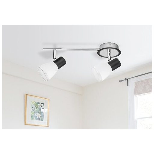 Rábalux Ati Spotlámpa E14 2x MAX 40W IP20 fekete RAB5977