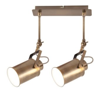   Rábalux Peter Spotlámpa E27 2x MAX 60W IP20 antik bronz RAB5982