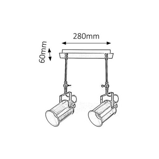Rábalux Peter Beltéri lámpa  E27 2x MAX 60 - RAB5982