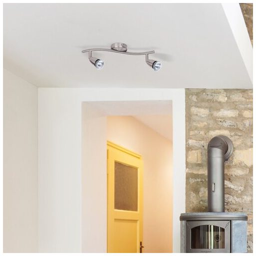 Rábalux Norman Spotlámpa GU10 2x MAX 50W IP20 szatin króm RAB5992