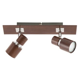   Rábalux Merkur Spotlámpa GU10 2x MAX 50W IP20 wenge RAB6006