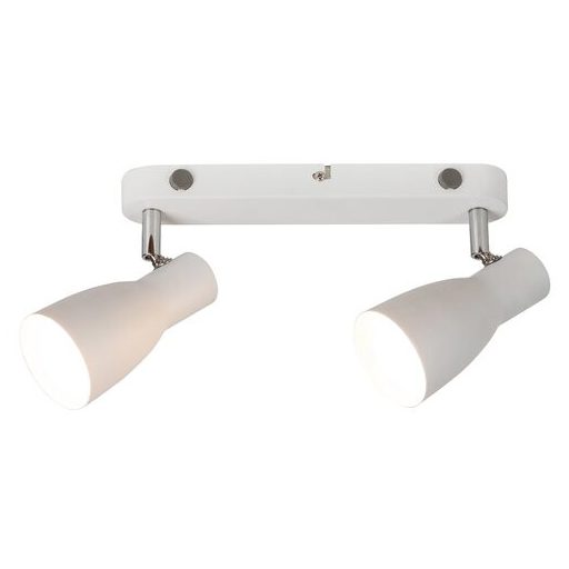 Rábalux Ebony Spotlámpa E27 2x MAX 20W 2 kapcsolóval IP20 fehér RAB6027