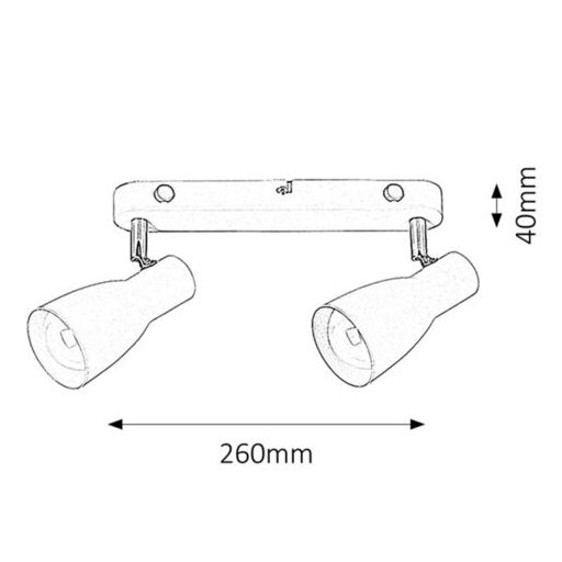 Rábalux Ebony Beltéri lámpa  E27 2x MAX 20 - RAB6027