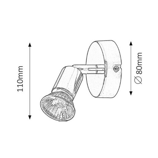 Rábalux Norton Beltéri lámpa  GU10 1x MAX 50 - RAB6045