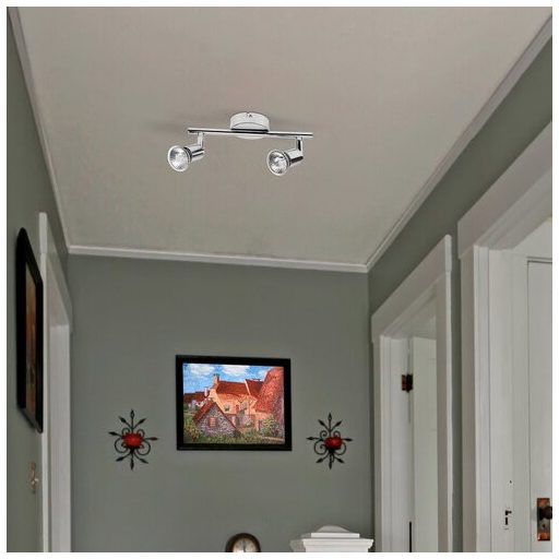 Rábalux Norton Spotlámpa GU10 2x MAX 50W IP20 króm RAB6046
