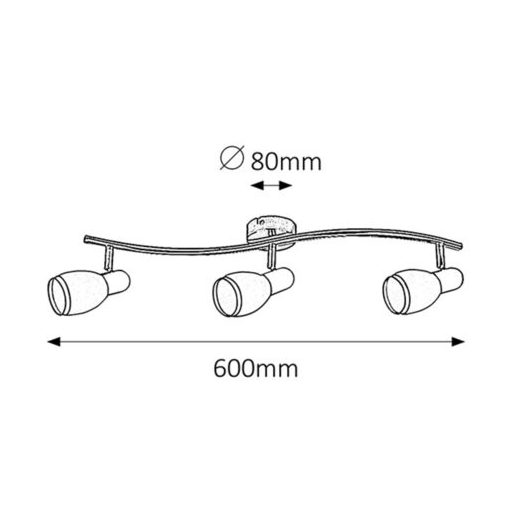 Rábalux Elite Beltéri lámpa  E14 3x MAX 40 - RAB6062