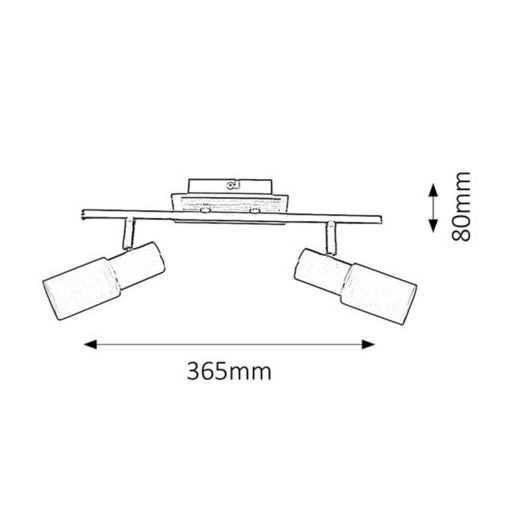 Rábalux Logan Beltéri lámpa  E14 2x MAX 40 - RAB6097