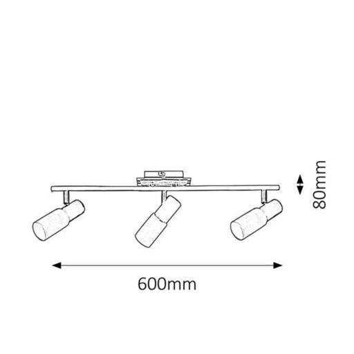 Rábalux Logan Beltéri lámpa  E14 3x MAX 40 - RAB6098