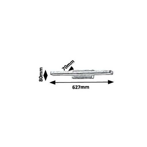 Rábalux John Fürdőszobai lámpa LED 18W 4000K IP44 bronz RAB6130