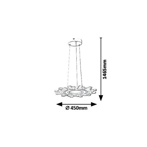Rábalux Felicity Függeszték LED 30W 4000K IP20 fehér RAB6210