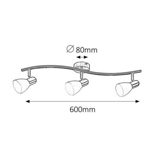 Rábalux Soma Beltéri lámpa  E14 3x MAX 40 - RAB6303