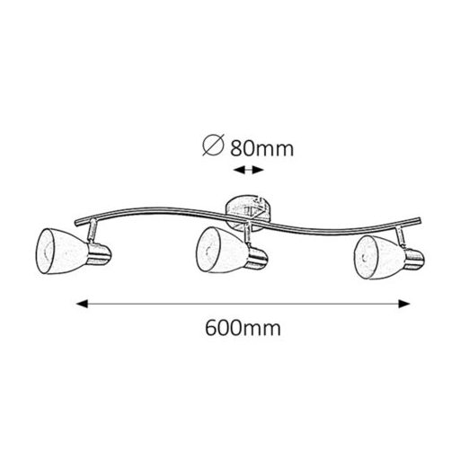 Rábalux Soma Beltéri lámpa  E14 3x MAX 40 - RAB6308