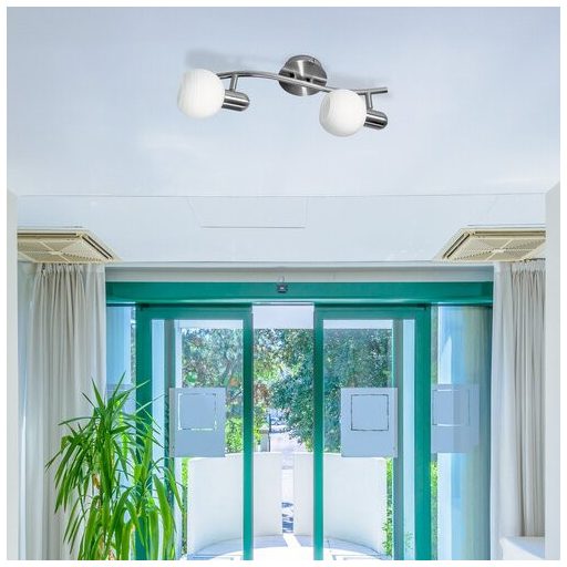 Rábalux Aurel Spotlámpa E14 2x MAX 40W IP20 szatin króm RAB6342