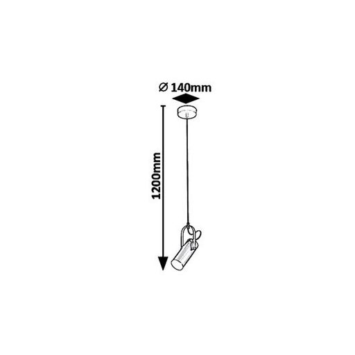Rábalux Raven Függeszték LED 5W 3000K IP20 arany RAB6429
