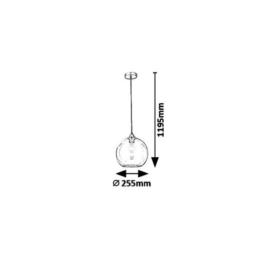 Rábalux Tanesha Függeszték E27 1x MAX 40W IP20 fekete RAB6438