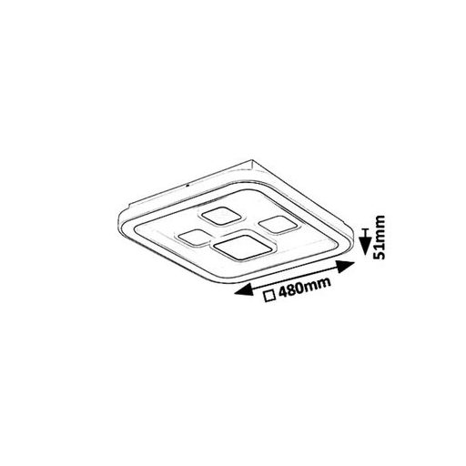 Rábalux Hollis Beltéri lámpa változtatható LED 40 - RAB6475