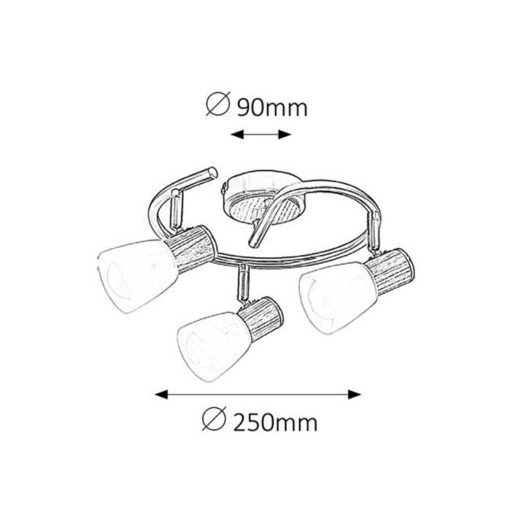 Rábalux Gavin Beltéri lámpa  E14 3x MAX 40 - RAB6488