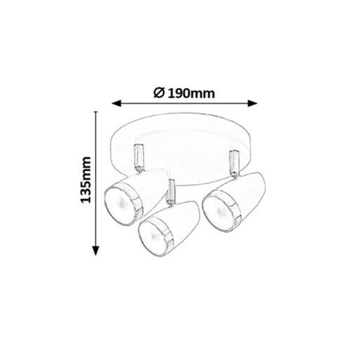 Rábalux Karen Spotlámpa LED 3x 4W 3000K IP20 antracit RAB6514