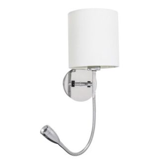   Rábalux Larkin Fali lámpa E27 1x MAX 40W + LED 3W 2 kapcsolóval 2800K IP20 króm RAB6529