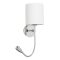 Rábalux Larkin Fali lámpa E27 1x MAX 40W + LED 3W 2 kapcsolóval 2800K IP20 króm RAB6529