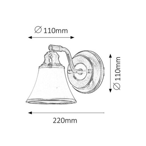 Rábalux Grando Beltéri lámpa  E14 R50 1x MAX 40 - RAB6545