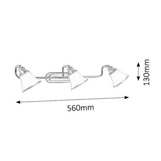 Rábalux Grando Beltéri lámpa  E14 R50 3x MAX 40 - RAB6547