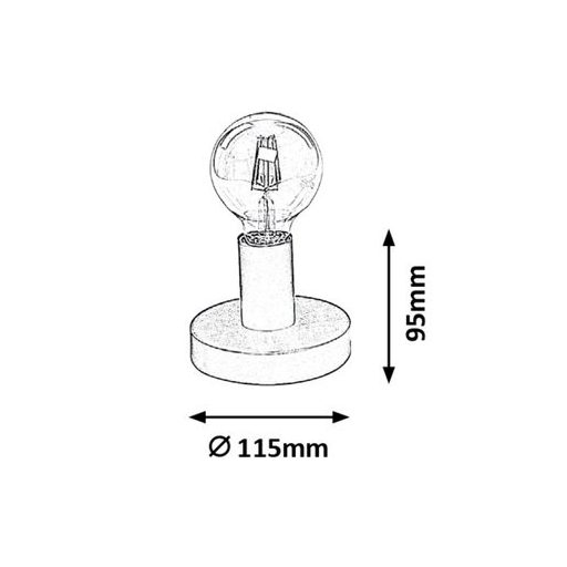 Rábalux Bowie Beltéri lámpa  E27 1x MAX 60 - RAB6569