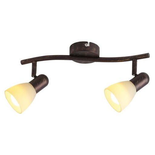 Rábalux Soma Spotlámpa E14 2x MAX 40W IP20 antik barna RAB6592