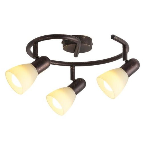 Rábalux Soma Spotlámpa E14 3x MAX 40W IP20 antik barna RAB6593