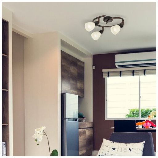 Rábalux Soma Spotlámpa E14 3x MAX 40W IP20 antik barna RAB6593