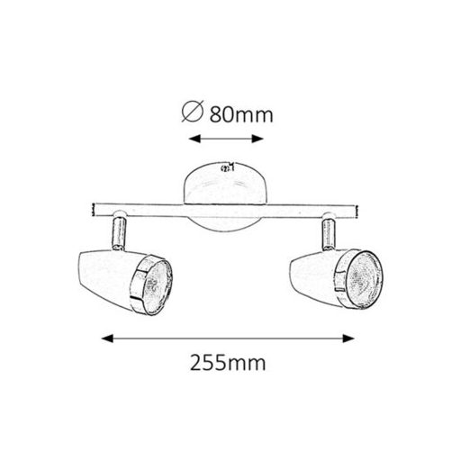 Rábalux Karen Beltéri lámpa meleg fehér LED 2x 4 - RAB6667