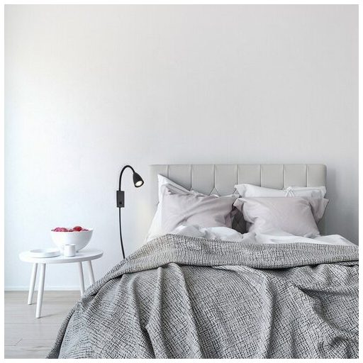 Rábalux Mika Spotlámpa GU10 1X MAX 25W textil kábel IP20 fekete RAB6719