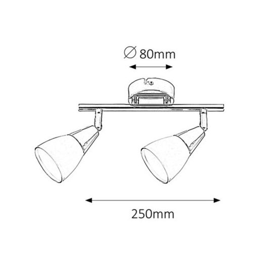 Rábalux Nicolette Beltéri lámpa  E14 2x MAX 40 - RAB6768