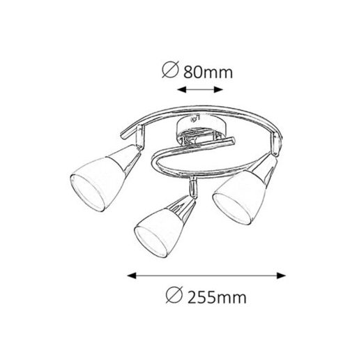 Rábalux Nicolette Beltéri lámpa  E14 3x MAX 40 - RAB6769