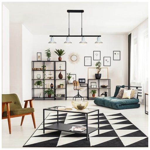 Rábalux Maliet Függeszték E14 4x MAX 40W IP20 fehér RAB6789